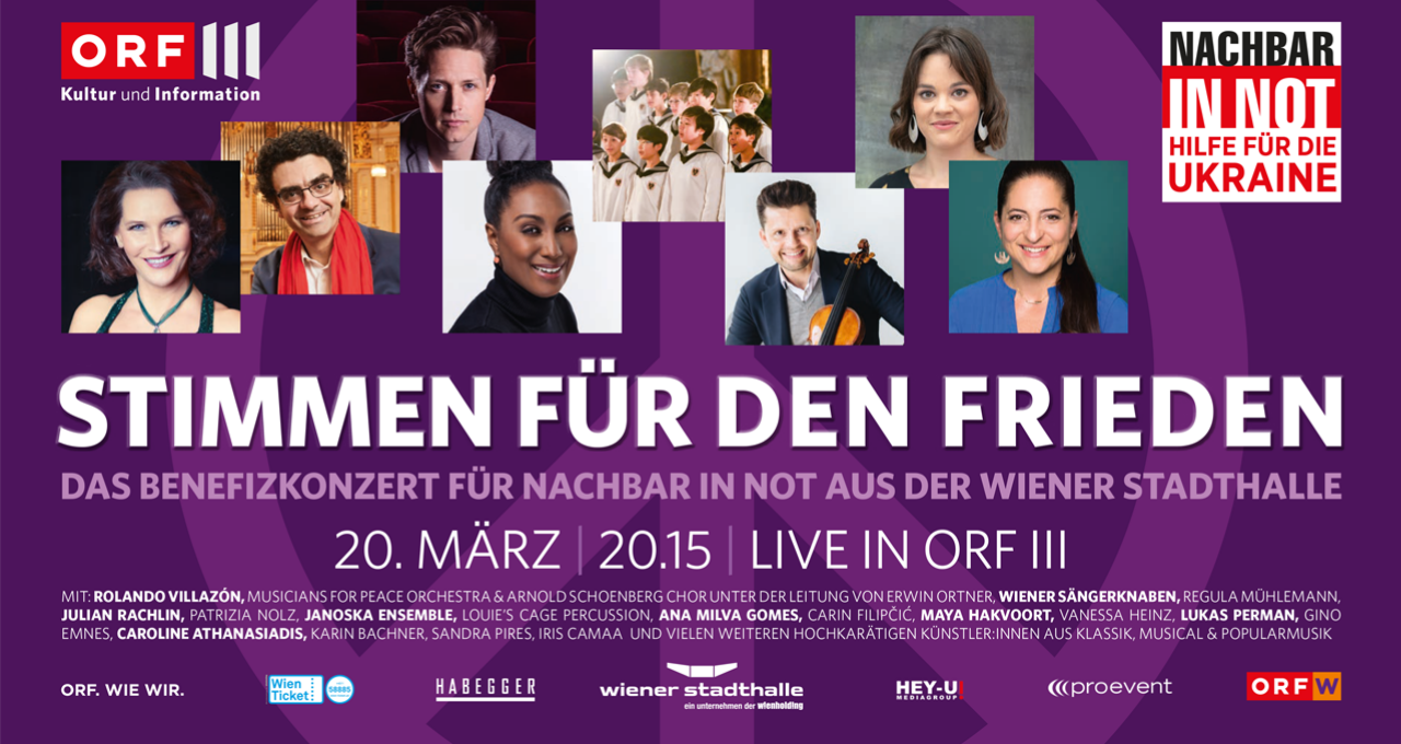 ORF Benefizkonzert 20.03. Header © ORF