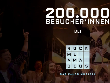 200.000 Besucher*in bei ROCK ME AMADEUS - DAS FALCO MUSICAL © VBW